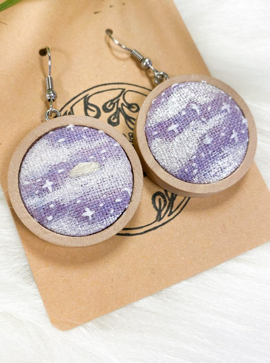 Purple Dreams Earrings by Brittany Montour