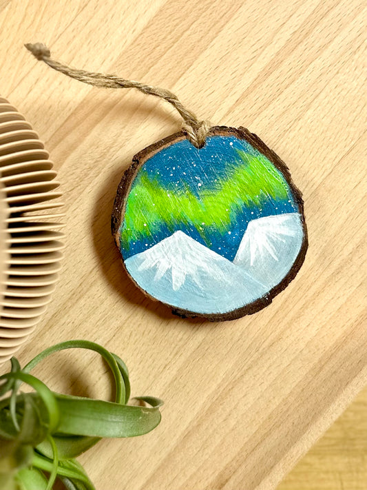 Aurora Soundwave Hand-Painted Ornament by Brittany Montour
