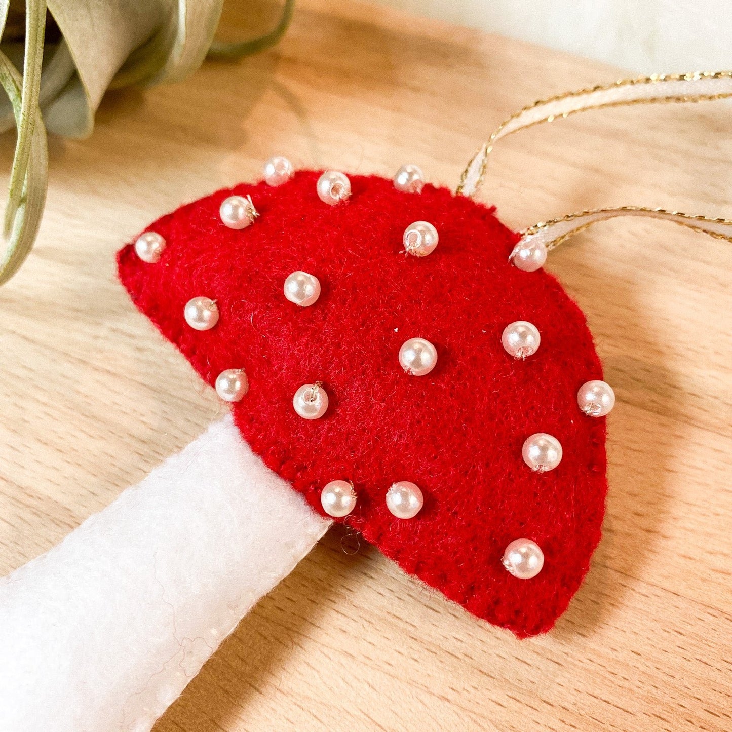 Amanita Felt Ornament | Large by Brittany Montour