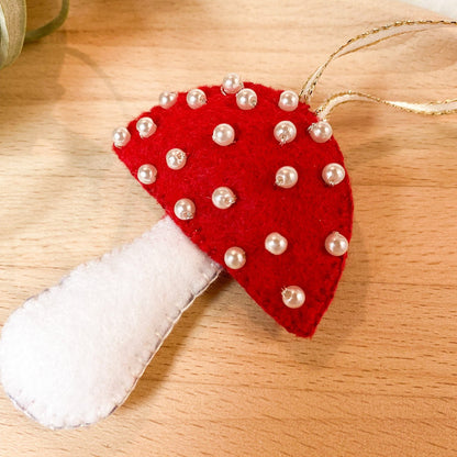 Amanita Felt Ornament | Small by Brittany Montour