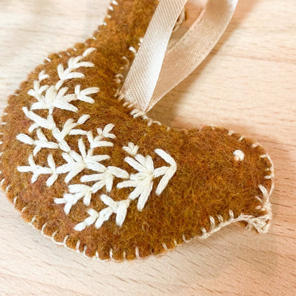 Little Bird Felt Ornament by Brittany Montour