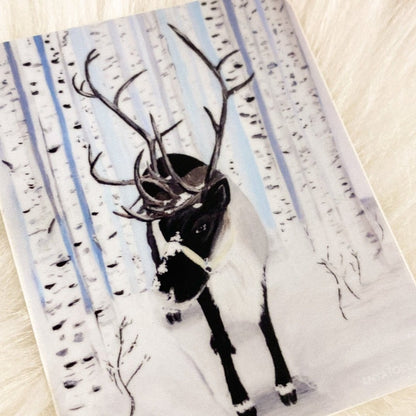 Ruby the Reindeer Sticker by Anya Toelle