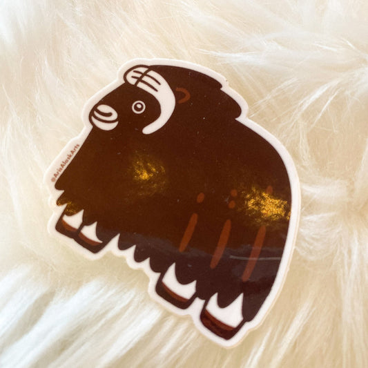 Muskox Sticker by Arisa Sasaki