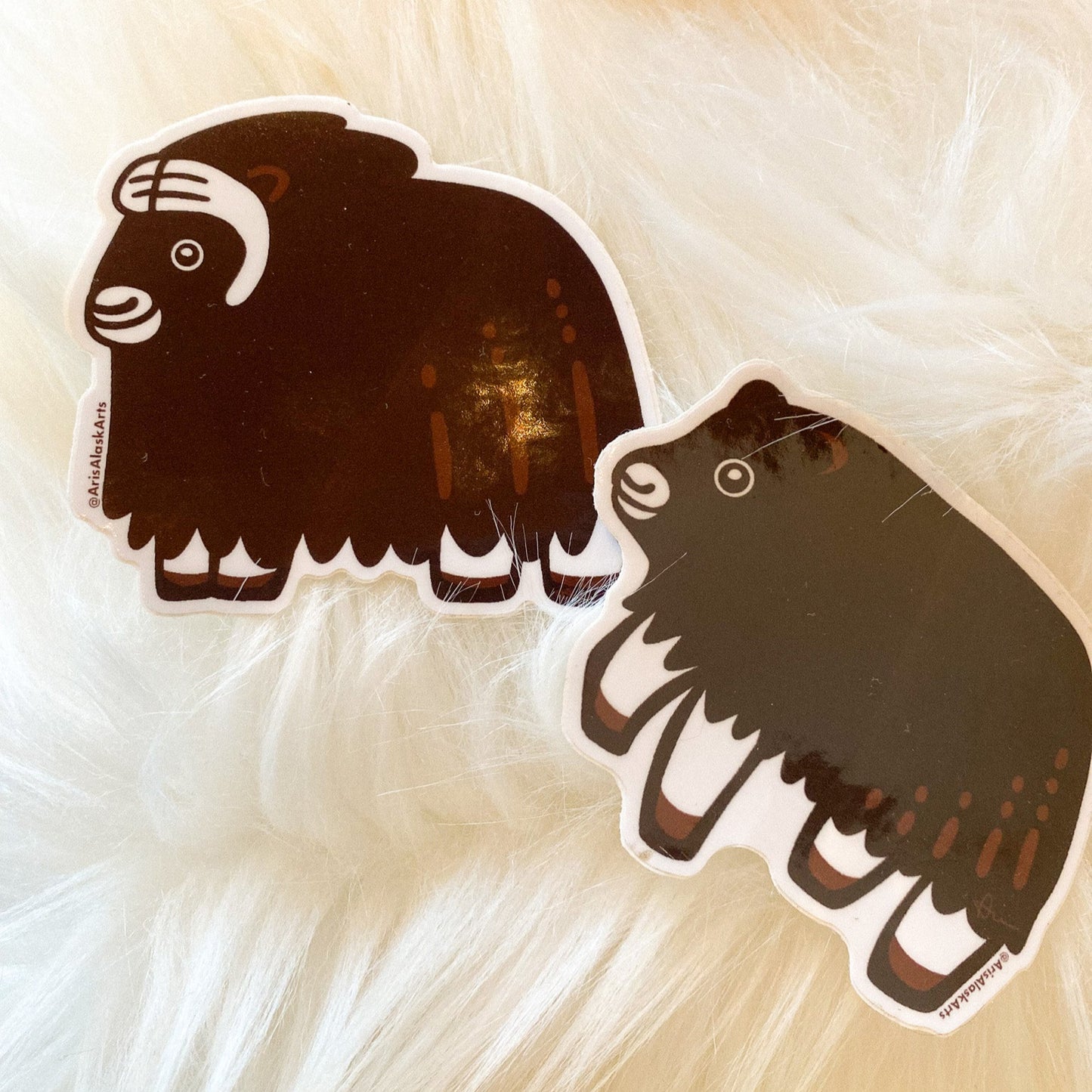 Baby Muskox Sticker by Arisa Sasaki