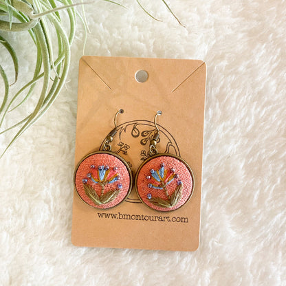 Artistic Florals Earrings by Brittany Montour