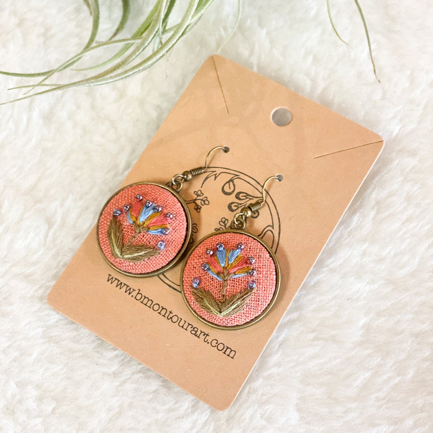 Artistic Florals Earrings by Brittany Montour