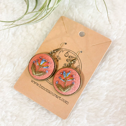 Artistic Florals Earrings by Brittany Montour