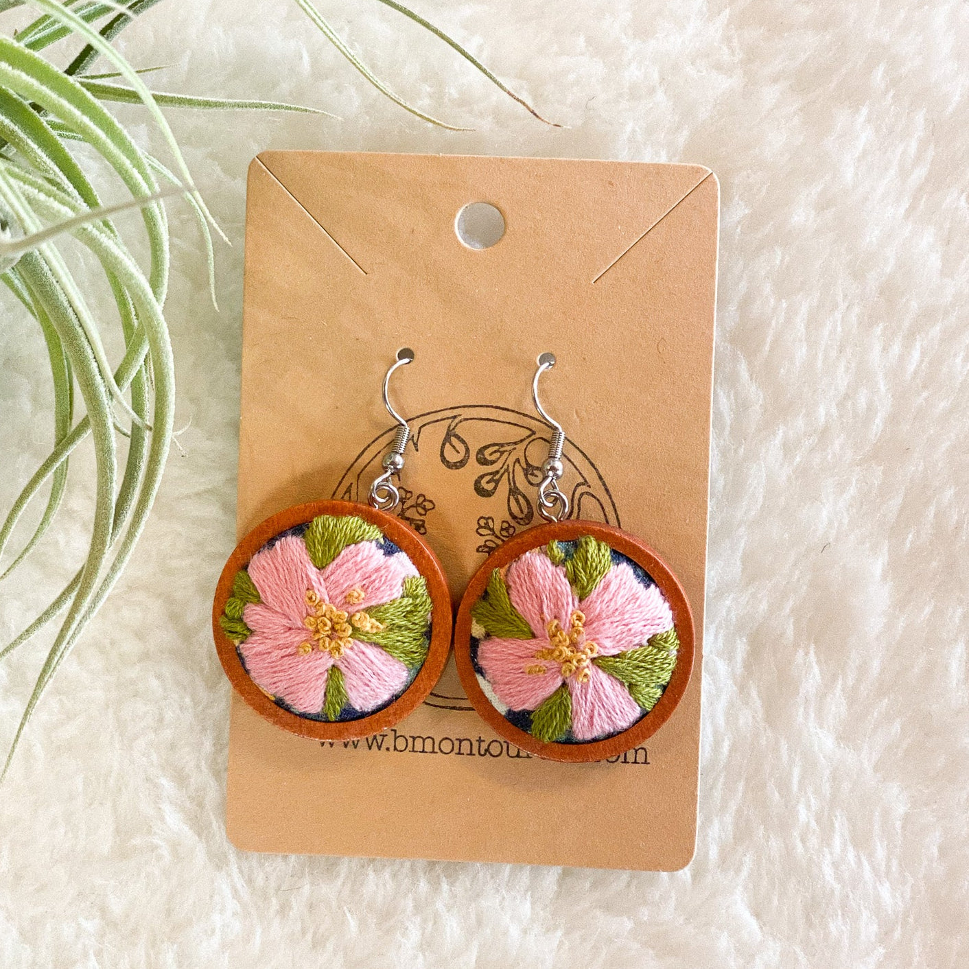 Arctic Roses Earrings by Brittany Montour