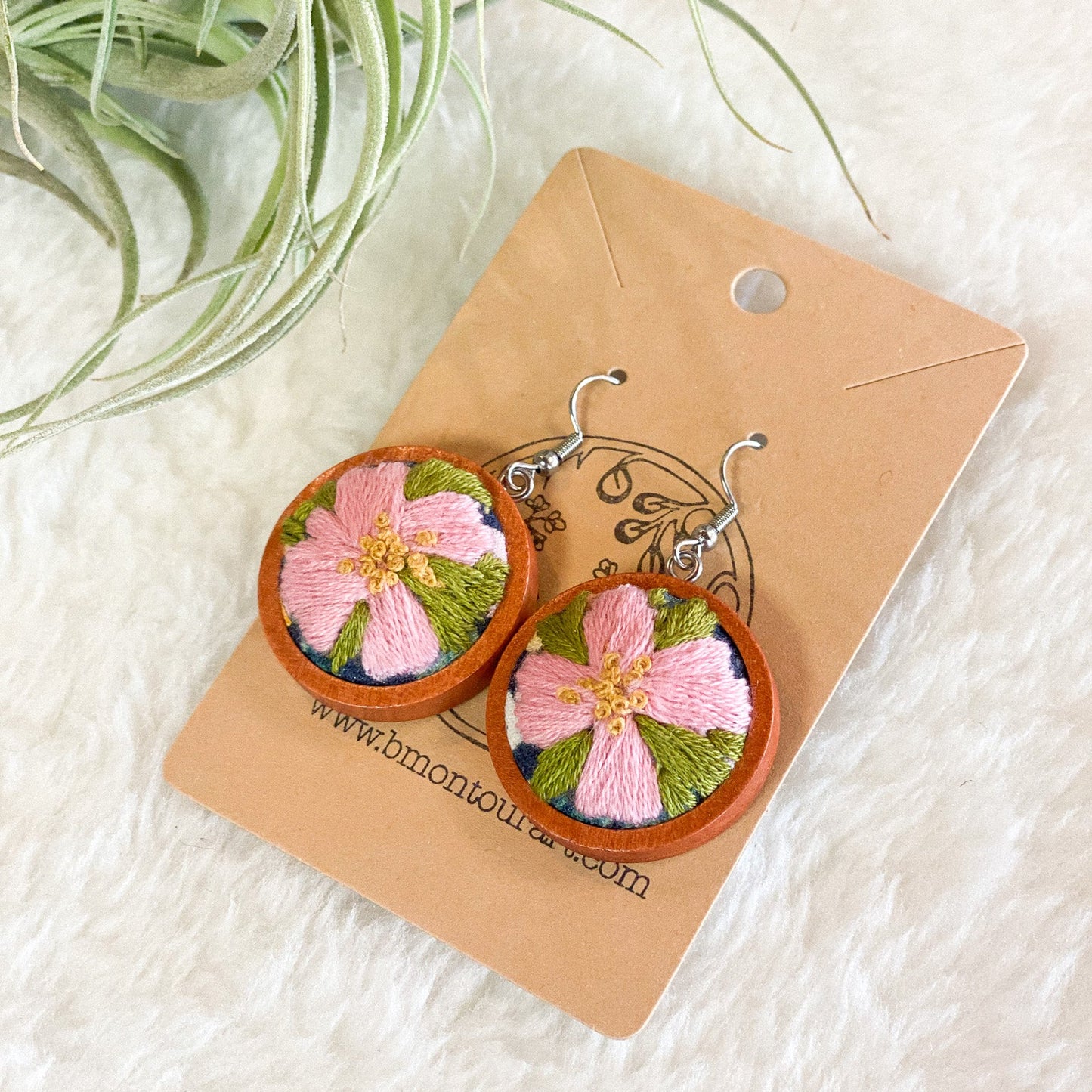 Arctic Roses Earrings by Brittany Montour