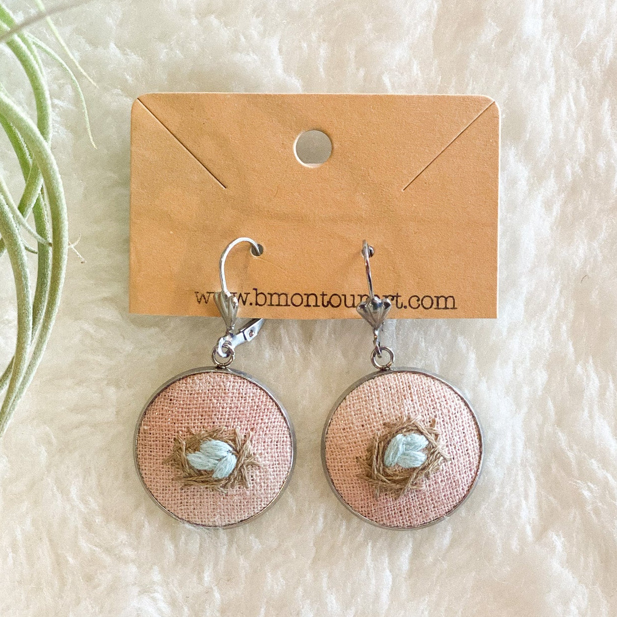 Robin Eggs Earrings by Brittany Montour