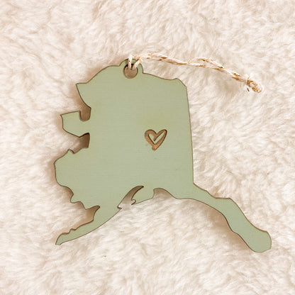 Alaska Heart Ornament by SnowMade