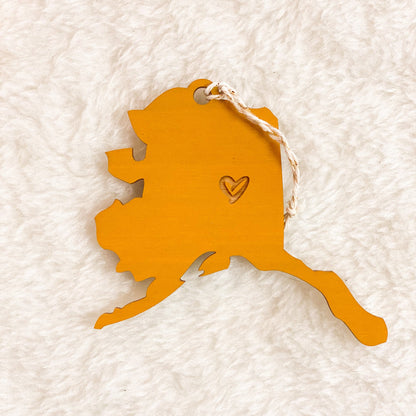 Alaska Heart Ornament by SnowMade