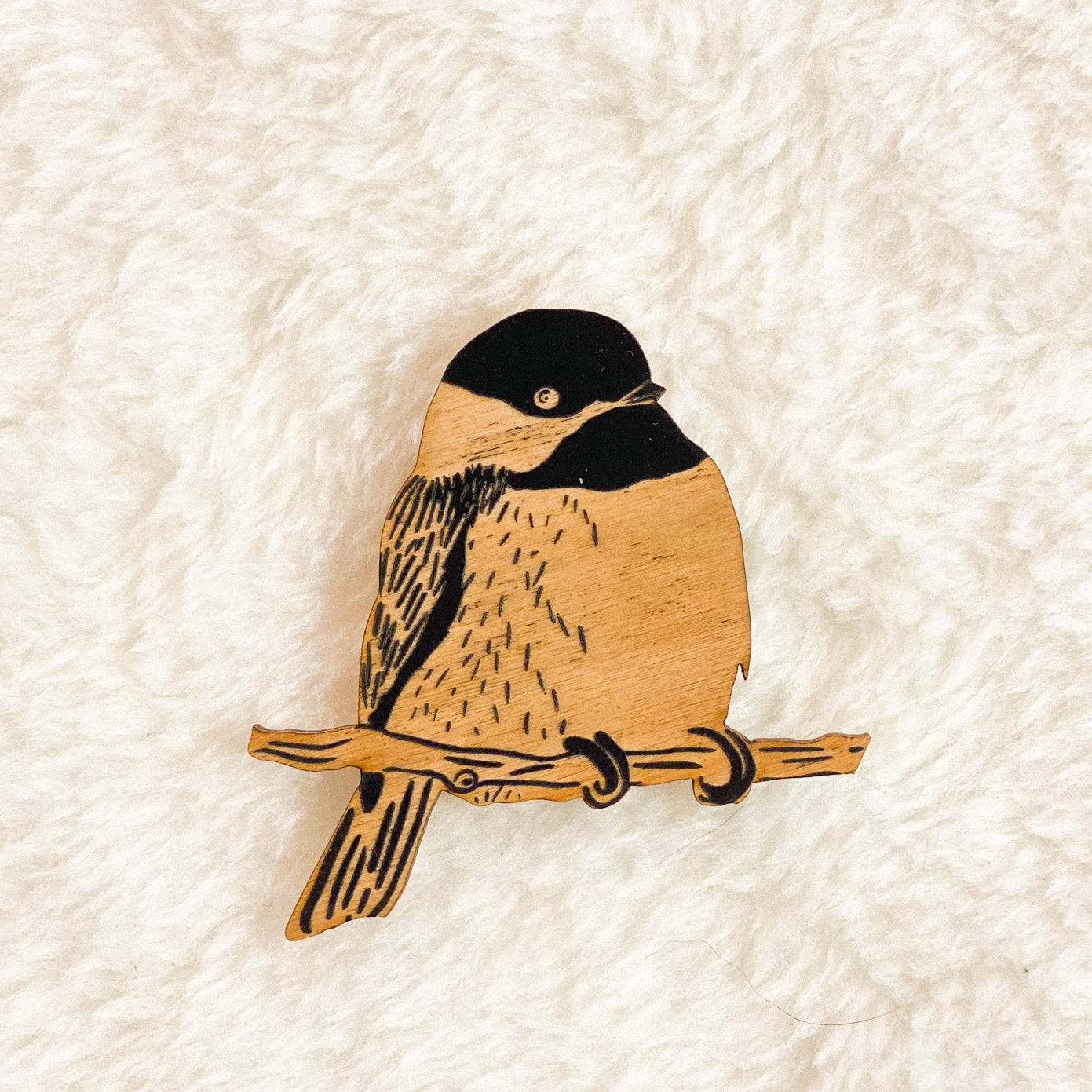 Chickadee Magnet by SnowMade