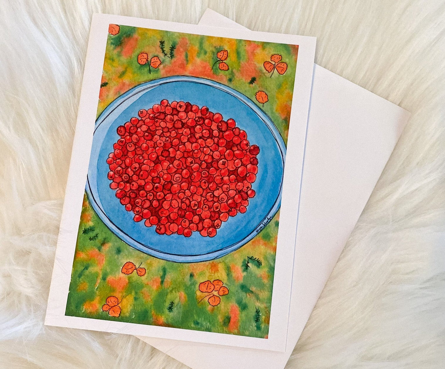 Cranberry Cache Card by Nerka Designs