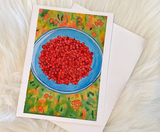 Cranberry Cache Card by Nerka Designs