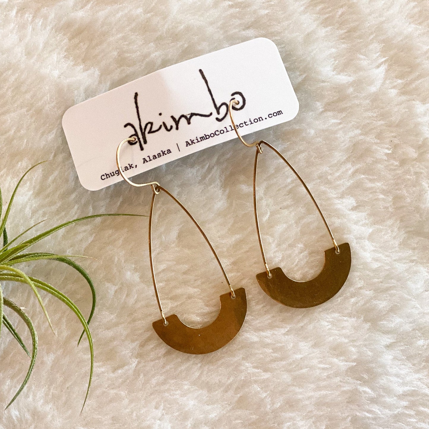 Canoe | Long Night Earrings by Akimbo Collection