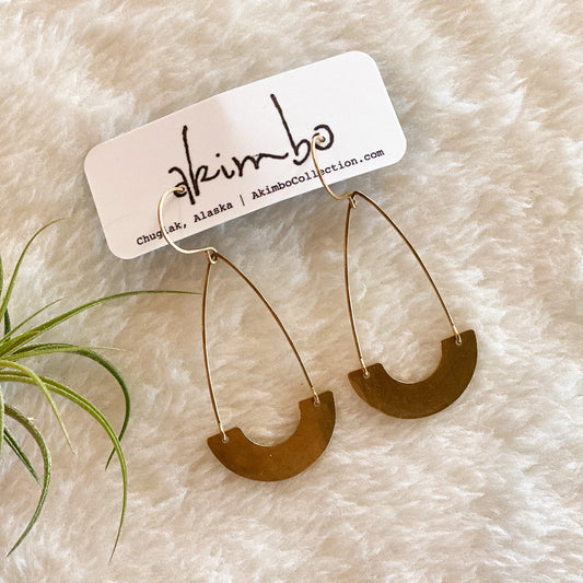 Canoe | Long Night Earrings by Akimbo Collection