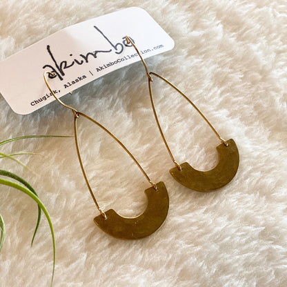 Canoe | Long Night Earrings by Akimbo Collection