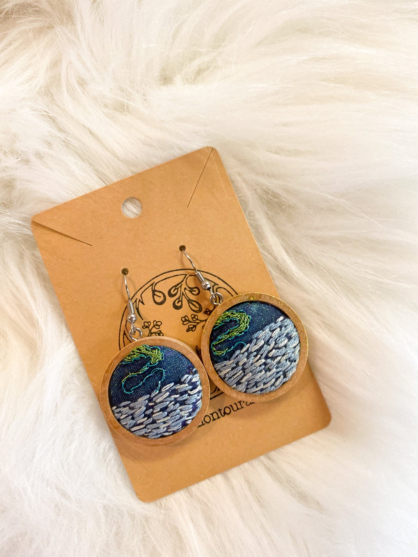 Aurora Over Waters Earrings by Brittany Montour