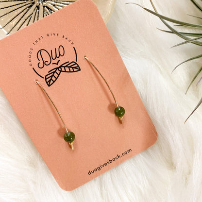 Threader Earrings by DUO Goods