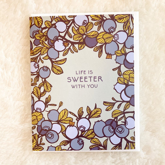 Life is Sweeter Card by Brianna Reagan Art