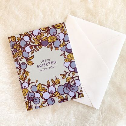 Life is Sweeter Card by Brianna Reagan Art