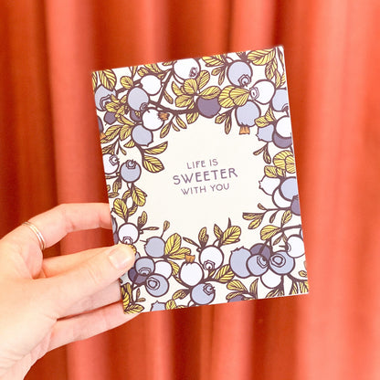 Life is Sweeter Card by Brianna Reagan Art