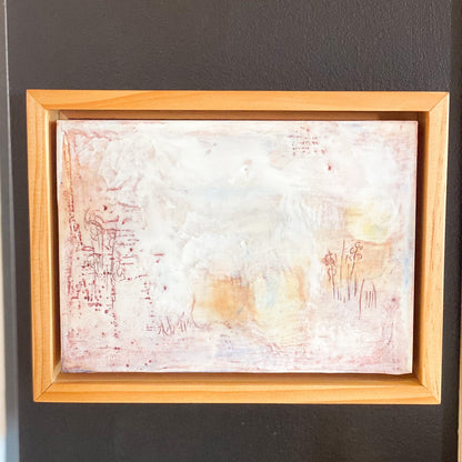 September Field Encaustic Painting by Lara McGlinchy