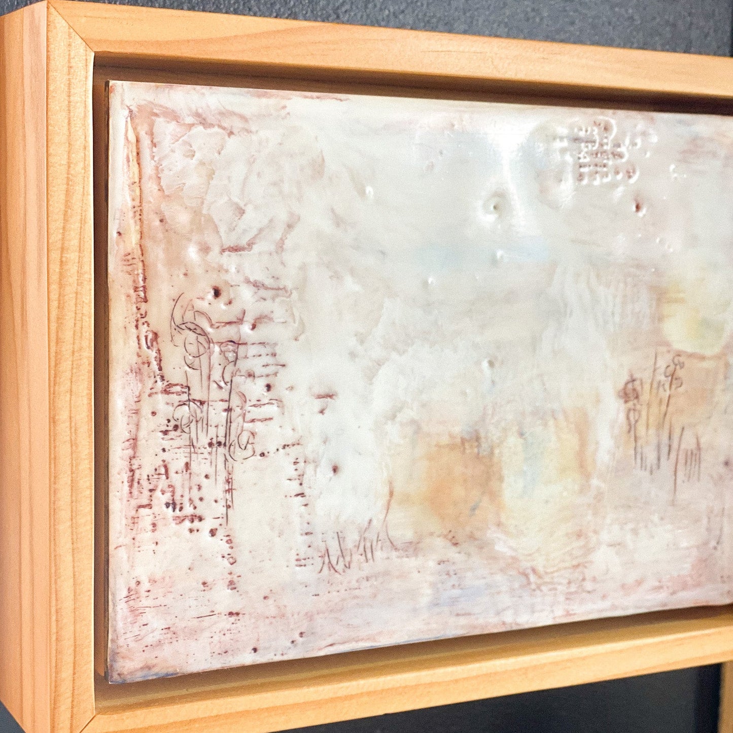 September Field Encaustic Painting by Lara McGlinchy