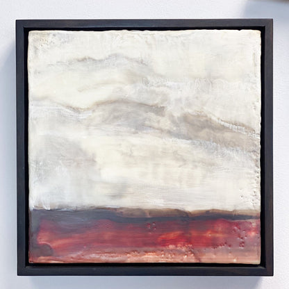 Clear & Calm Encaustic Painting by Lara McGlinchy