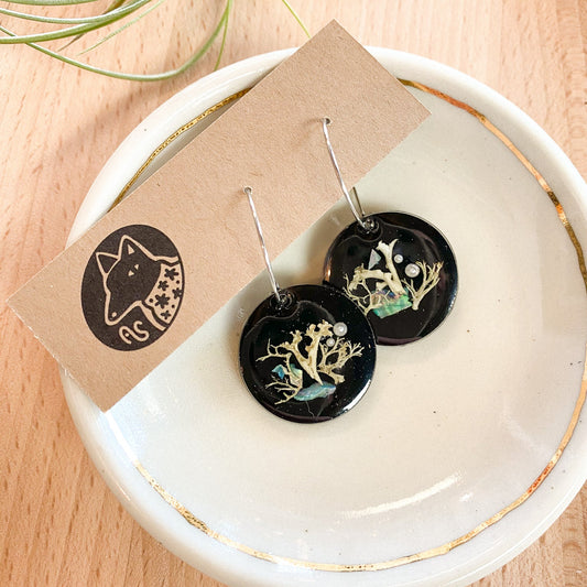 Lichen Hoop Earrings by Arisa Sasaki #90