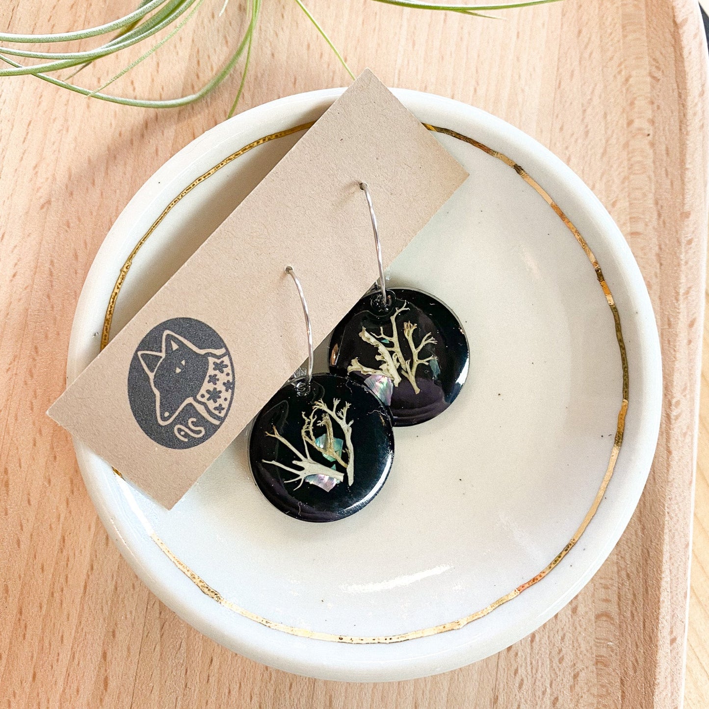 Lichen Hoop Earrings by Arisa Sasaki #91