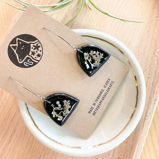 Lichen Earrings by Arisa Sasaki #96