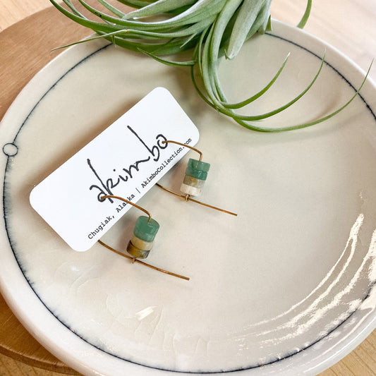 Closed Back Gradient Earrings by Akimbo Collection