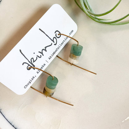 Closed Back Gradient Earrings by Akimbo Collection