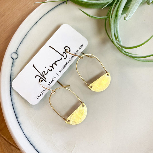 Bijou Oval Orbit Earrings by Akimbo Collection