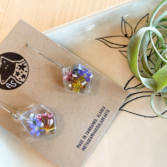 Organic Shaped Floral Earrings by Arisa Sasaki #40