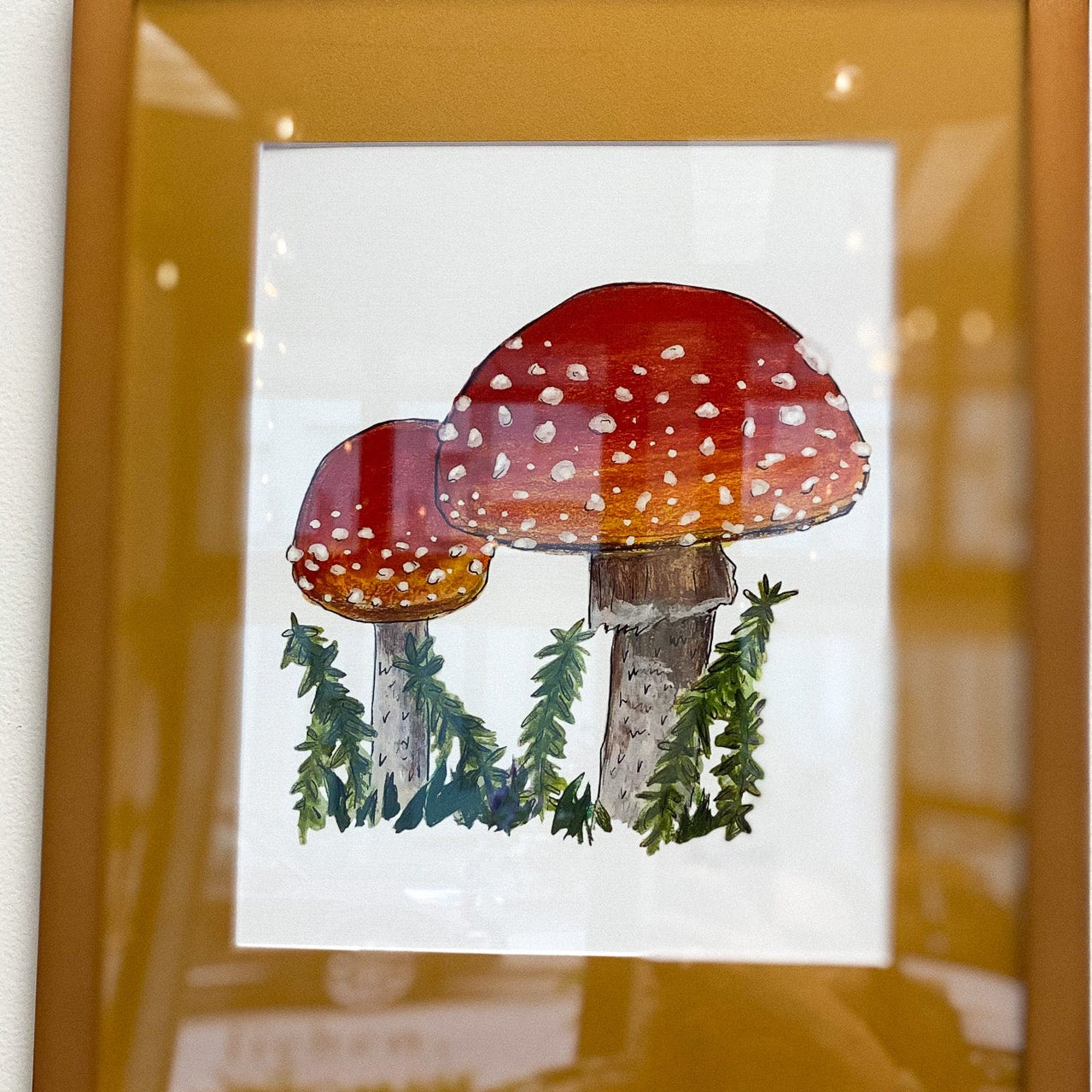 Two Amanitas 8x10 Framed Print by Anya Toelle