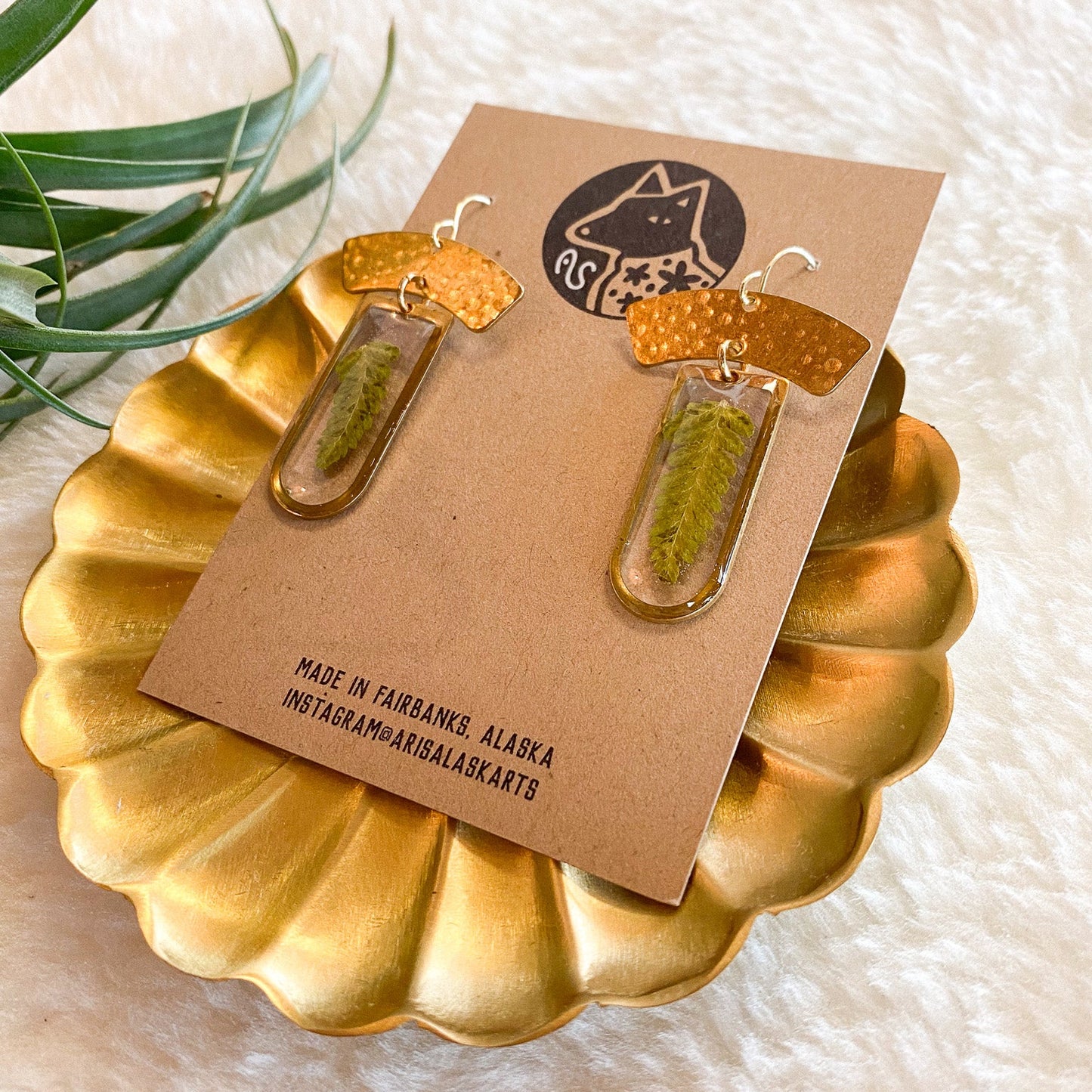 Floral Arch Earrings #137 by Arisa Sasaki