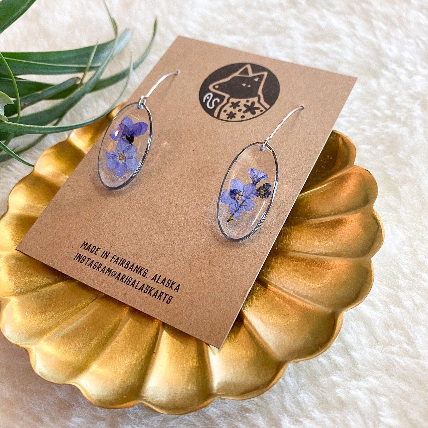 Forget Me Not Earrings #140 by Arisa Sasaki