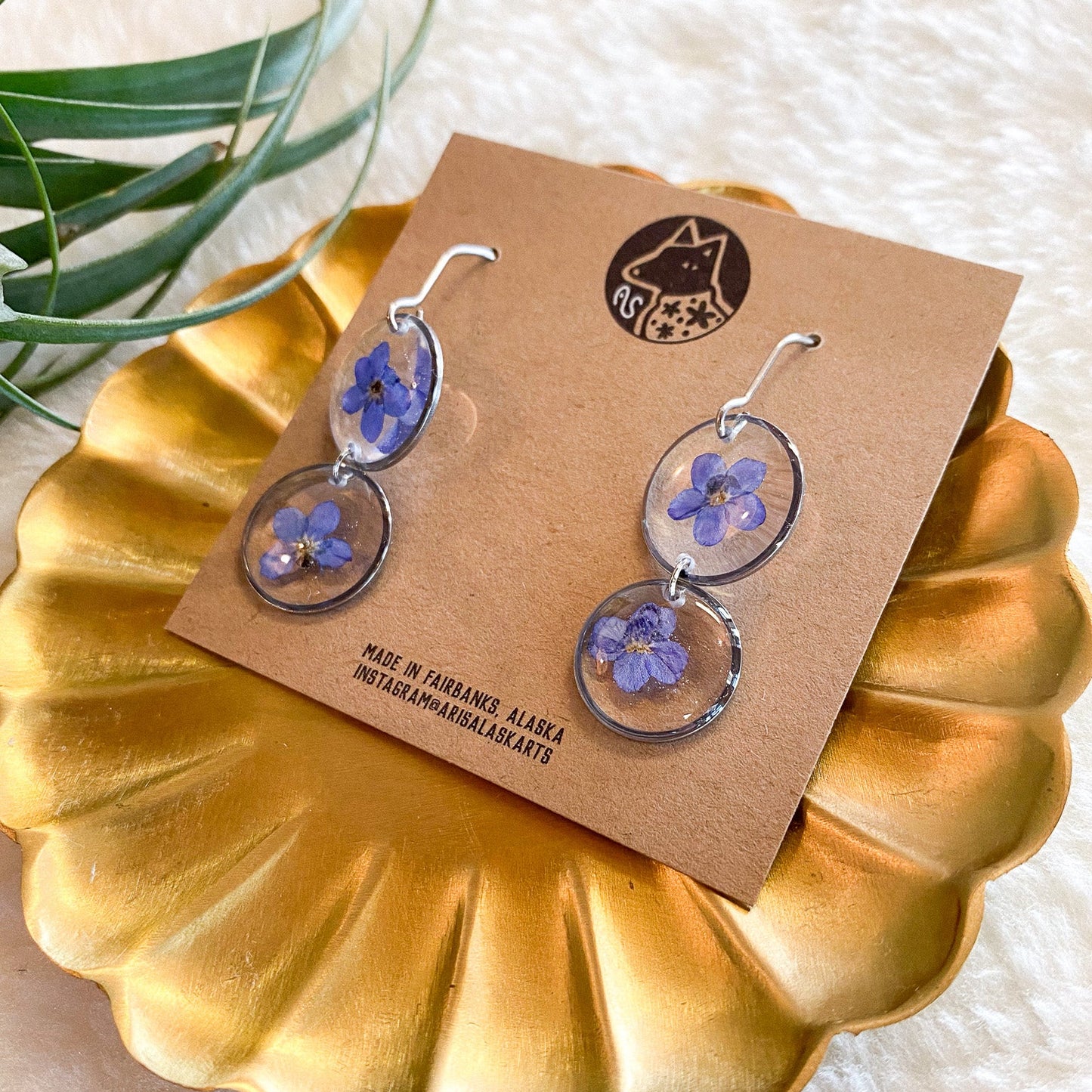 Forget Me Not Earrings #142 by Arisa Sasaki