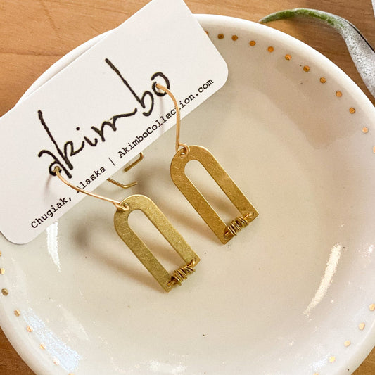 Magnetic North Earrings by Akimbo Collection