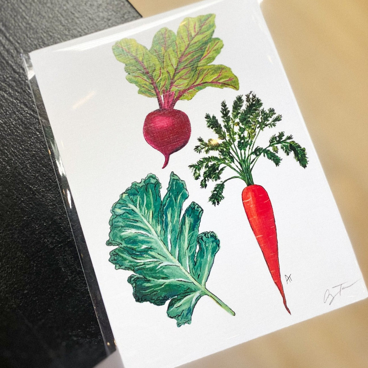 3 Veggies 5x7 Print by Anya Toelle