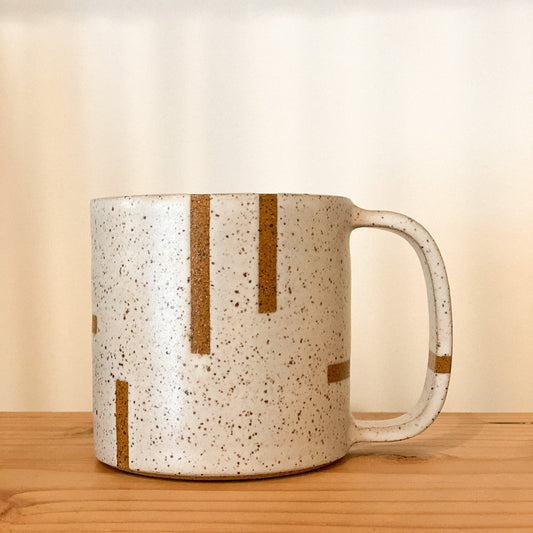 Abstract Geometry Mug by Julie A Designs | White