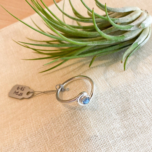 #74 Curl Ring with Labradorite | size 7.5 by Aronson Designs
