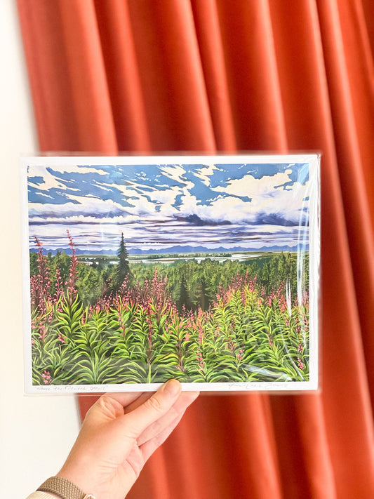 Where the Fireweed Grows 8x10 Print by AnnMarie Young Art