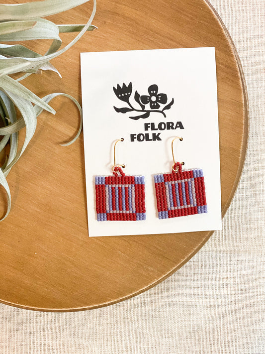 Open Abstract Floral Earrings by Flora Folk