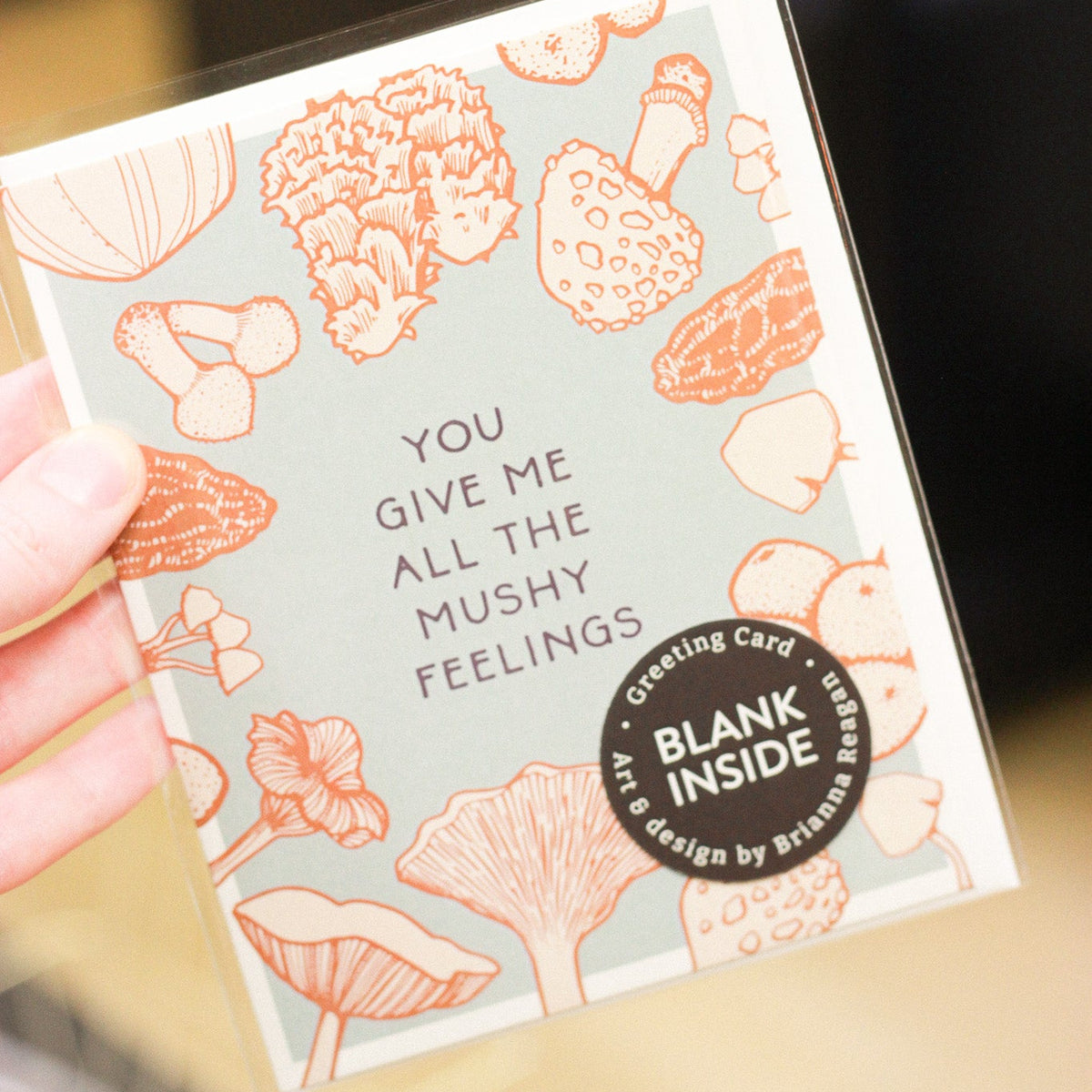 Mushy Feelings Card by Brianna Reagan Art