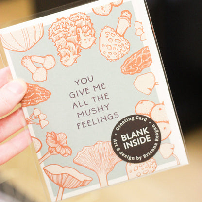 Mushy Feelings Card by Brianna Reagan Art