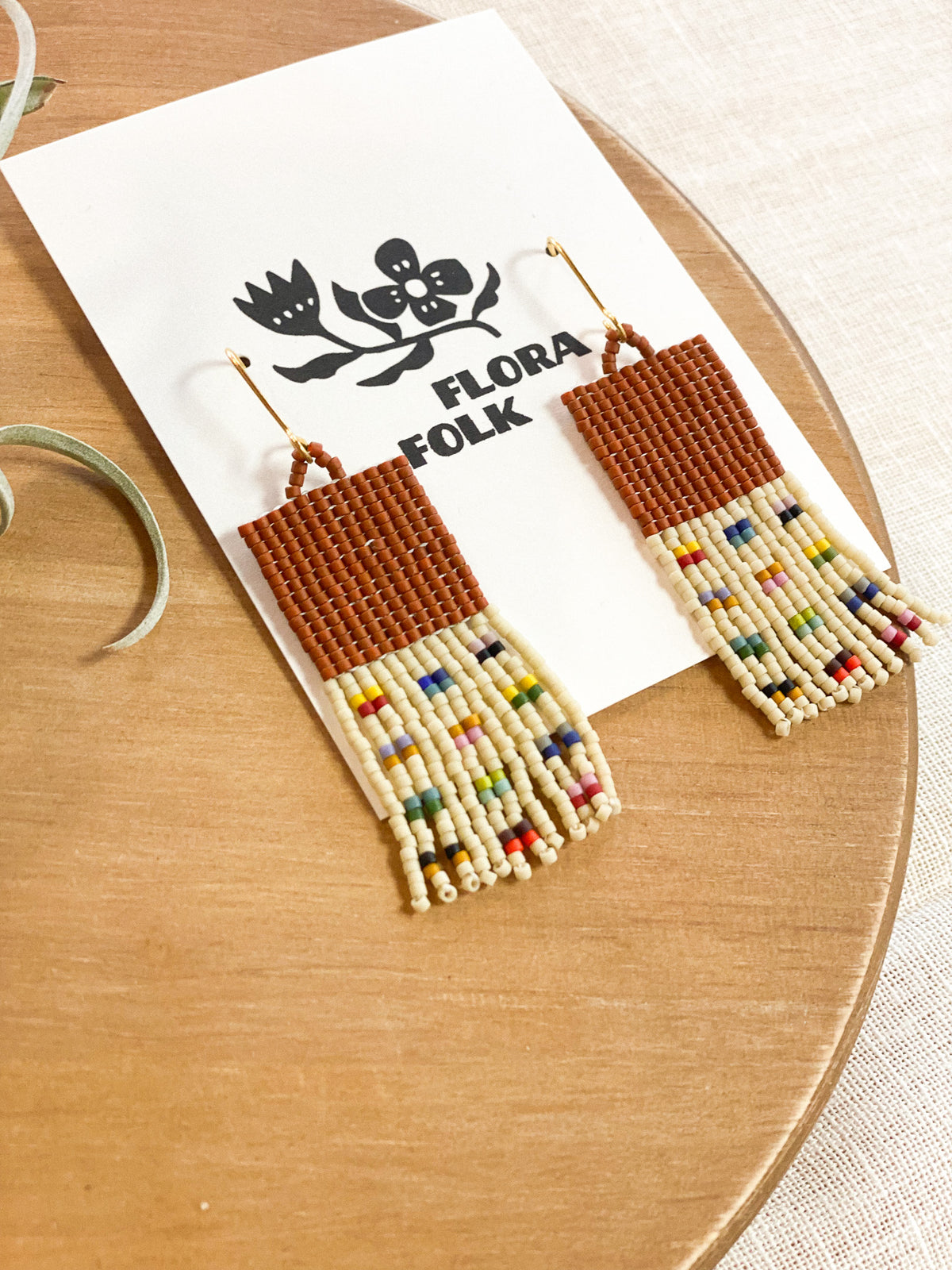 Maple Patchwork Earrings by Flora Folk